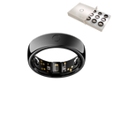 Circular ring Obsidian Black with Sizing Kit